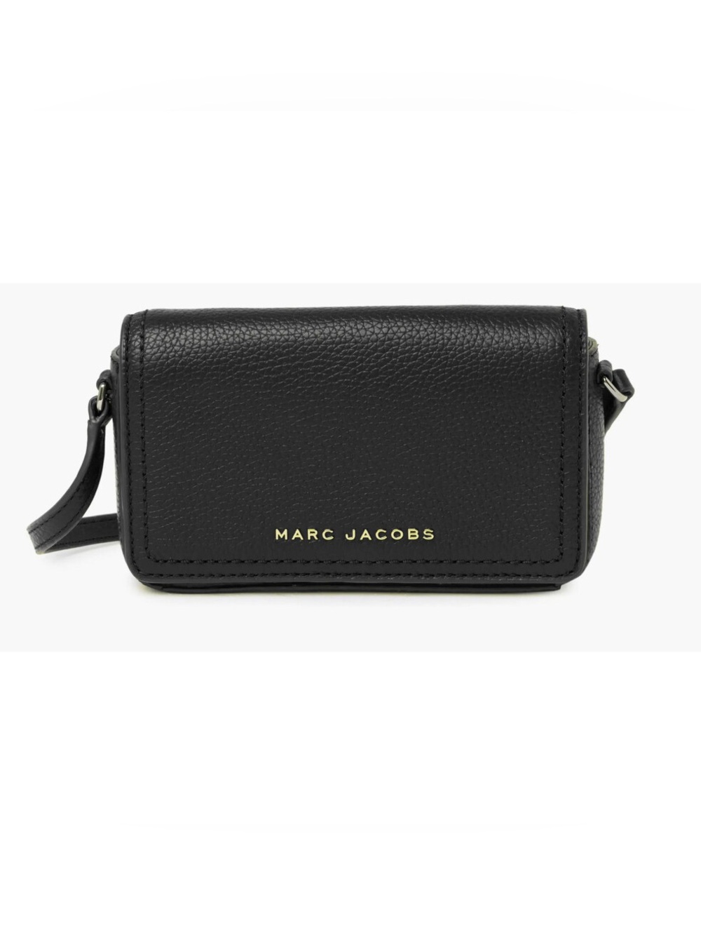 New Marc Jacobs Groove Soft Grain Black Leather Crossbody Purse